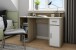 Schreibtisch >DIEGO< in Eiche-Optik/Weiß 120 x 88 x 55 cm (BxHxT)