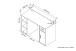 Schreibtisch >DIEGO< in Eiche-Optik/Weiß 120 x 88 x 55 cm (BxHxT)