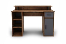 Schreibtisch >DIEGO< in Old-Wood-Optik/Anthrazit 120 x 88 x 55 cm (BxHxT)