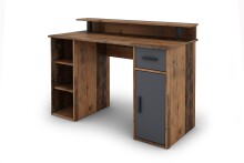 Schreibtisch >DIEGO< in Old-Wood-Optik/Anthrazit 120 x 88 x 55 cm (BxHxT)