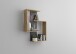 Wandregal >KRETA< in Artisan Eiche Dekor-Matera - 65x84,9x19,7cm (BxHxT)
