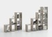 Raumteilerregal >MEGA 2< in Sandeiche Dekor - 138,5x143,5x33cm (BxHxT)