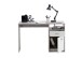 Schreibtisch >JACKSON< in Beton LA-weiß - 123x76,5x50cm (BxHxT)