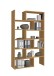 Eckregal >CALVIA 9< in Alteiche Dekor - 84,2x221,3x39,9cm (BxHxT)