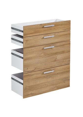 Schubkasten-Set >CALVIA 14< in Alteiche Dekor - 84x106x34,5cm (BxHxT)