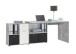 Schreibtisch >LEXO/LEX< in Beton LA - 135,7x74,2x135,7cm (BxHxT)