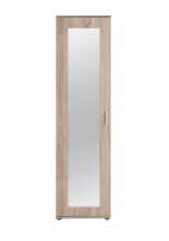 Garderobenschrank >INCA 2< in Eiche Dekor - 50x184x34,5cm (BxHxT)