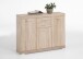 Kombikommode >BRISTOL 3< in Eiche Dekor - 120x89,9x34,9cm (BxHxT)