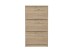 Schuhregal >STEP 3< in Eiche Dekor - 58,5x104,5x17cm (BxHxT)
