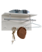Wandgarderobe >SPOT< in weiß - 72x34,5x29,3cm (BxHxT)