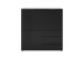 Kommode >DARK 2< in schwarz - 99,1x101,2x31,5cm (BxHxT)