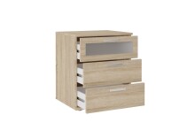 Nachttisch >JACK 2< in Eiche Dekor - 45x53,5x38cm (BxHxT)