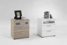 Nachttisch >JACK 2< in Eiche Dekor - 45x53,5x38cm (BxHxT)