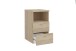 Nachtkonsole >COLIMA 1< in Eiche Dekor - 35x61,5x39,9cm (BxHxT)
