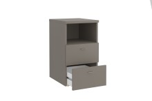 Nachtkonsole >COLIMA 1< in Lava - 35x61,5x39,9cm (BxHxT)