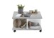 Couchtisch >TWIN 1< in Beton LA-weiß Edelglanz - 70x36x70cm (BxHxT)