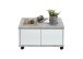 Couchtisch >TWIN 1< in Beton LA-weiß Edelglanz - 70x36x70cm (BxHxT)