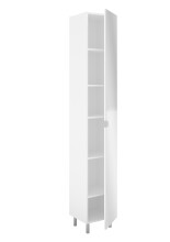 Mehrzweckschrank >TARRAGONA 1< in weiß - 33,5x195,5x31,5cm (BxHxT)