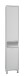Hochschrank >ZAMORA 1< in weiß - 37x192,5x33cm (BxHxT)