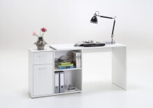 Schreibtisch >ALBRECHT 1< in weiß - 83x74x117cm (BxHxT)