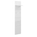 Garderobenpaneel >MERANO < in Alpinweiß/Weiß HG  - 30x152x23 (BxHxT)