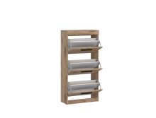 Schuhkipper >GRANO< 3 Klappen, in Viking Eiche Dekor - 54x115x31 (BxHxT)