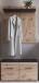 Garderoben-Set >Grano< (2-teilig) Viking Eiche Dekor - 93x195x38 (BxHxT)