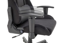 Gaming-Stuhl >DXRACER FORMULA< Armlehnen, Kopfpolster, Wippfunktion, schwarz/grau - 65x121x65cm B/H/T