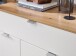 Garderoben-Set >Bari< (2-teilig) weiss matt / Eiche - 78x200x38cm (BxHxT)