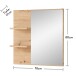 Garderoben-Set >Bari< (4-teilig) weiss matt / Eiche - 158x200x38cm (BxHxT)