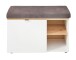 Garderoben-Set >Bari< (4-teilig) weiss matt / Eiche - 158x200x38cm (BxHxT)