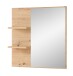 Garderoben-Set >Bari< (2-teilig) Schilfgrün / Eiche - 78x190x38cm (BxHxT)