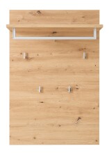 Garderoben-Set >Bari< (3-teilig) Schilfgrün / Eiche - 128x190x38cm (BxHxT)