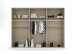 Drehtürenschrank >Ticao< 2 Schübe, 3 Böden, 3 Stangen, grau metallic - 271x210x54cm (BxHxT)