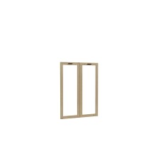 Glastür >GOLDSBORO< Front für Regal, in Artisan Eiche  - 79,1x108,5x1,5cm (BxHxT)