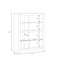 Highboard >HAVANNA< 2 Türen, Alteiche Dekor - 111,7x143,7x42,2cm (BxHxT)