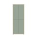 Schuhschrank >Alanna < 4 Türen, Salbei / Artisan Eiche Dekor - 74,5x191,9x34,9 (BxHxT)