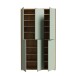 Schuhschrank >Alanna< 6 Türen, Salbei / Artisan Eiche Dekor - 109,2x191,9x34,9 cm (B/H/T)
