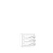 Kommode >SAVONA< LED, 3 Schübe, Beige Glanz / Eiche Antik Dekor - 103x98,2x42,3cm BxHxT