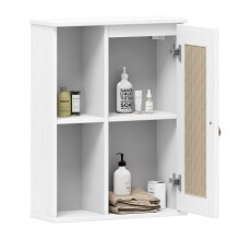 Badezimmer-Set >WZ-0800< (5-teilig) Fichte massiv weiss - 155x190x40 (BxHxT)