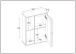 Badezimmer-Set >WZ-0800< (5-teilig) Fichte massiv weiss - 155x190x40 (BxHxT)