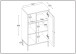 Badezimmer-Set >WZ-0800< (5-teilig) Fichte massiv weiss - 155x190x40 (BxHxT)
