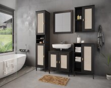 Badezimmer-Set >WZ-0800< (5-teilig) Fichte massiv...