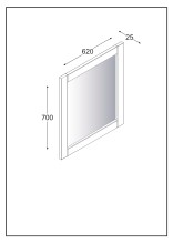 Badezimmer-Set >WZ-0800< (5-teilig) Fichte massiv schwarz - 155x190x40 (BxHxT)