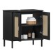 Badezimmer-Set >WZ-0800< (5-teilig) Fichte massiv schwarz - 155x190x40 (BxHxT)
