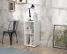 Raumteilerregal >MAURO< 2 Fächer, in Weiss - 39,5x72,8x32,9cm (BxHxT)