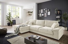 Wohnlandschaft >Adriena< 6 Kissen, Daune, weicher...