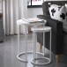 Satztisch >Ailema< 45x57x45 cm – Weiß, MDF & Metall, elegant & robust