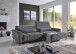 Wohnlandschaft >Wolve< Kopfteilverstellungen, 2 Kissen, dunkelgrau - 277x108x179cm (BxHxT)