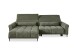 Wohnlandschaft >Wolve< elektr. Sitzverstellung, 2 Kissen, Cord oliv - 277x108x179cm (BxHxT)
